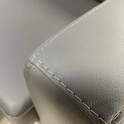 Wohnlandschaft Mit Hocker Leder Prime Anthrazit Fuß Metall Schwarz