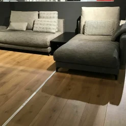 Wohnlandschaft Nuvola Stoff 17.100 Schwarz-Weiß Gemustert 437x292