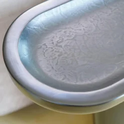 Wohnlandschaft Piaf Und Konsole Calix Leder Kashmir Boue Cat.A Konsole Massives Lindenholz