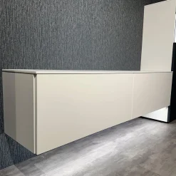 Wohnwand 945 Easytouch Lacklaminat 967 Alpinweiß Mit Beleuchtung