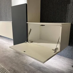 Wohnwand 945 Easytouch Lacklaminat 967 Alpinweiß Mit Beleuchtung