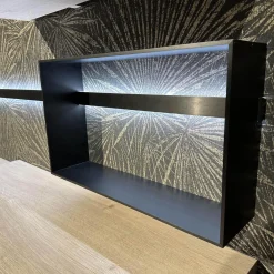 Wohnwand 945 Easytouch Lacklaminat Sand Beige Ultramatt Abdeckplatte Eiche Montreal