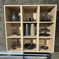 Wohnwand 945 Easytouch Lacklaminat Sand Beige Ultramatt Abdeckplatte Eiche Montreal