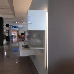 Wohnwand Alea Lack Matt Weiß Und Steingrau Inklusive Beleuchtung