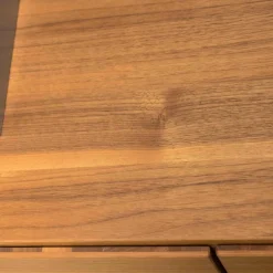 Wohnwand Amineo Nussbaum Lack Terra Glas Sanitiert Klappe Lade