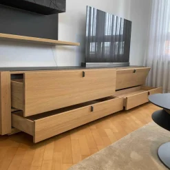 Wohnwand Aura Lowboard Hängelement mit LED Beleuchtung