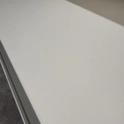 Wohnwand Calea Lack Seidenmatt Weiß Akzent Wildeiche Natur Mit LED Beleuchtung