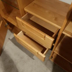 Wohnwand Cantana 3000 Erle Massiv Inklusive Beleuchtung Und Flachtrafo Ohne Fernseher