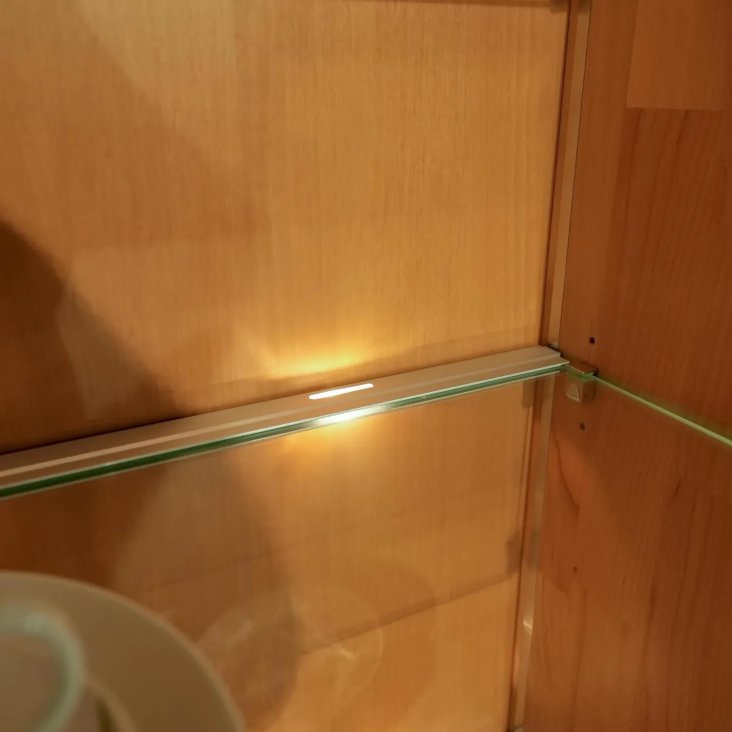 Wohnwand Cantana 3000 Erle Massiv Inklusive Beleuchtung Und Flachtrafo Ohne Fernseher