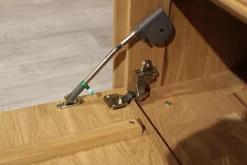 Wohnwand Carson Asteiche Massiv Bianco Geölt