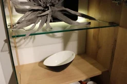 Wohnwand Carson Asteiche Massiv Bianco Geölt