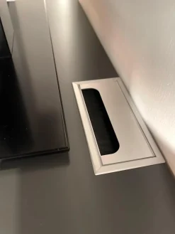 Wohnwand Casello Lack Matt Anthrazit Und Steingrau Mit TipOn Öffnung