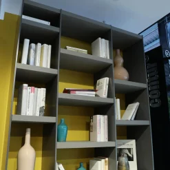 Wohnwand Catona Glattlack Onyxgrau Grau Klarglas Optiwhite Inklusive Beleuchtung