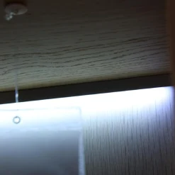 Wohnwand Cordoba VZ 1060 Lack Weiß Nische Wildeiche Inklusive Beleuchtung