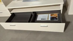 Wohnwand Cremona Front Lack Crema Hochglanz Cremeweiß Korpus Lack Crema Matt Inklusive Beleuchtung