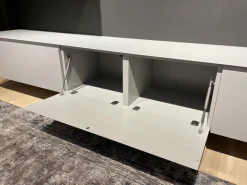 Wohnwand Cubo Lack Canagrau Mit Eiche Anthrazit Gebeizt