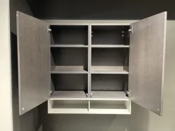 Wohnwand Cubo Lack Canagrau Mit Eiche Anthrazit Gebeizt