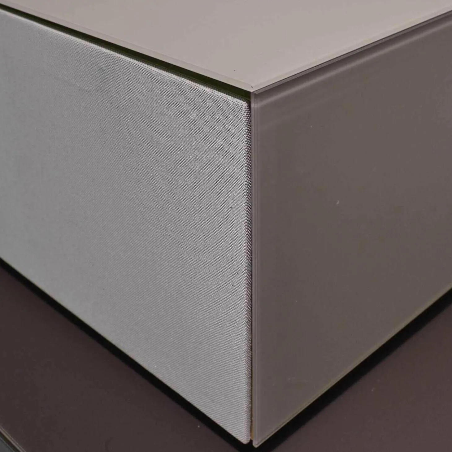 Wohnwand Cubus Pure Eiche Massiv Farbglas