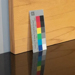 Wohnwand Cubus Vollholz Kernbuche Natur Geölt Inklusive Granit-Platte Und LED-Beleuchtung