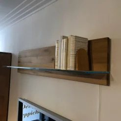 Wohnwand Divano Ausführung Wildeiche Massiv Oberfläche Bianco Geölt