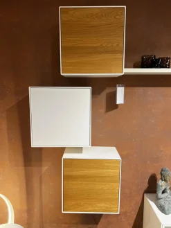 Wohnwand Easy Lack Reinweiß Absetzung Natureiche Inklusive Wand Steckbord Time