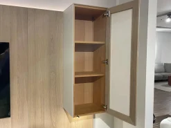 Wohnwand Eiche Weißöl Farbglas Graphitgrau Mit Wandpaneelen