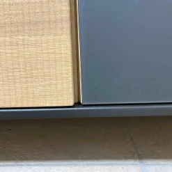 Wohnwand Elements B200 Eiche Massiv mit Beleuchtung