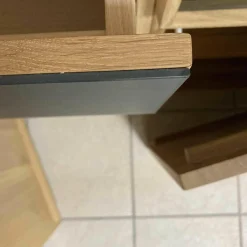 Wohnwand Elements B200 Eiche Massiv mit Beleuchtung