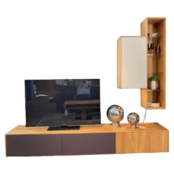 Wohnwand Filigno Eiche Massiv Natur Geölt