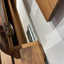 Wohnwand Filigno Nussbaum Natur Geölt Inklusive Technikelement Mit Kabelhohlraum