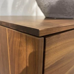 Wohnwand Filigno Nussbaum Natur Geölt Inklusive Technikelement Mit Kabelhohlraum