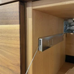 Wohnwand Filigno Nussbaum Natur Geölt Inklusive Technikelement Mit Kabelhohlraum