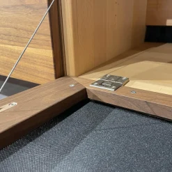 Wohnwand Filigno Nussbaum Natur Geölt Inklusive Technikelement Mit Kabelhohlraum