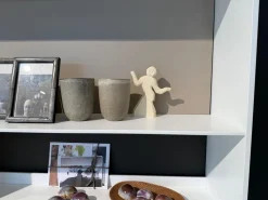 Wohnwand Flat C Lack Satiniert Gips Weiß Und Wüstenfarben Beige