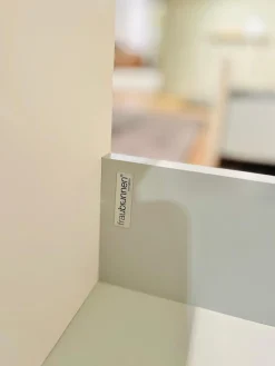 Wohnwand Format S2 Mattglas Und Echtlack Naturweiß