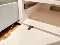 Wohnwand Format S2 Mattglas Und Echtlack Naturweiß