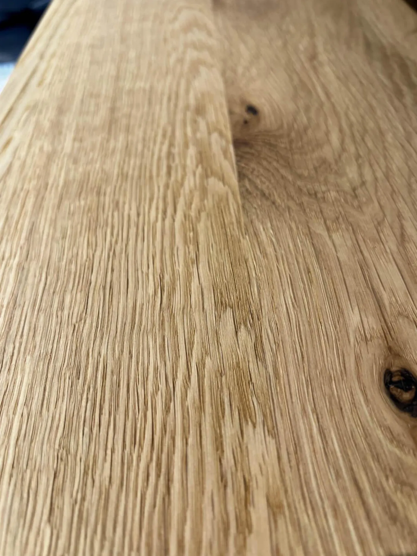 Wohnwand Giulia Front Und Korpus Wildeiche Massiv Soft Gebürstet Vitrine Glas Optiwhite