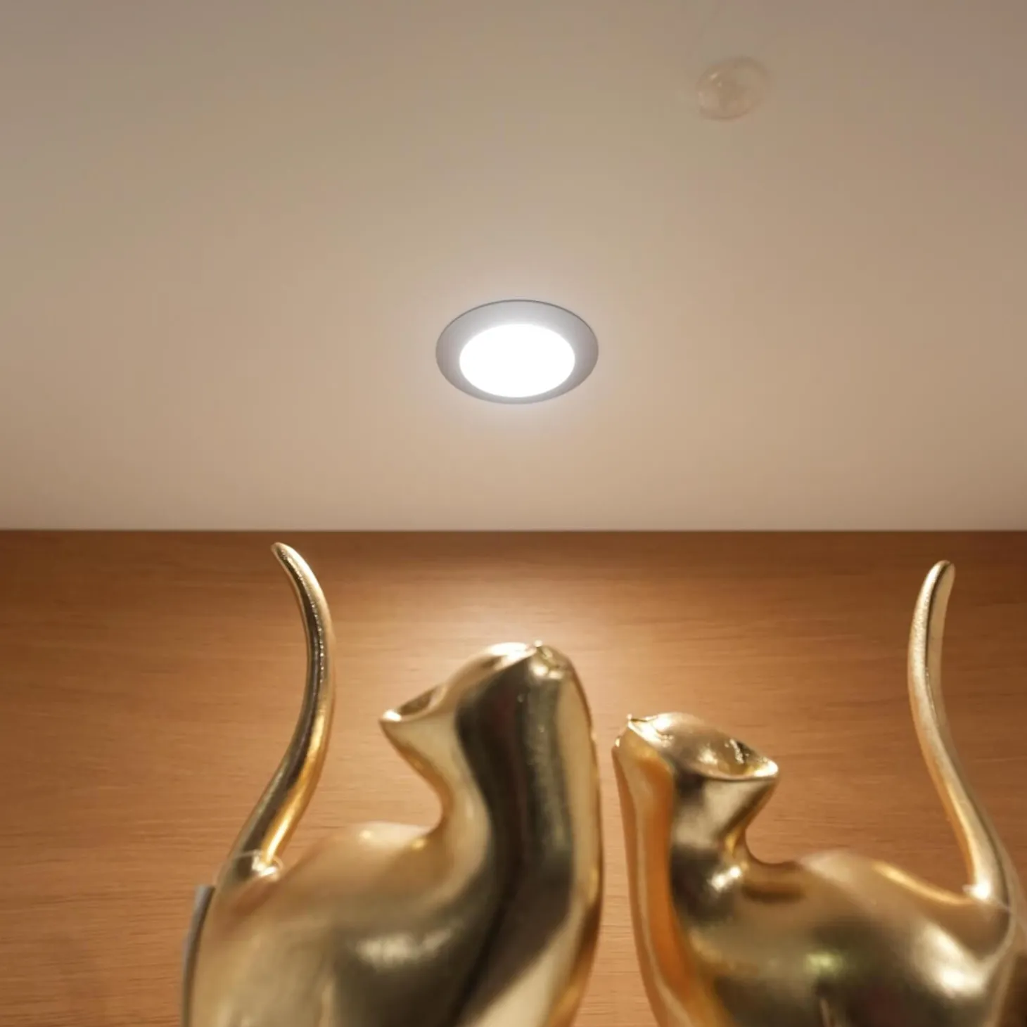 Wohnwand Kara 61958 Lack Weiß Griffe Edelstahl