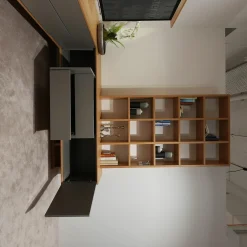 Wohnwand Kara-Frame VZ Eiche Sand Lack Taupe mit TV-Halterung