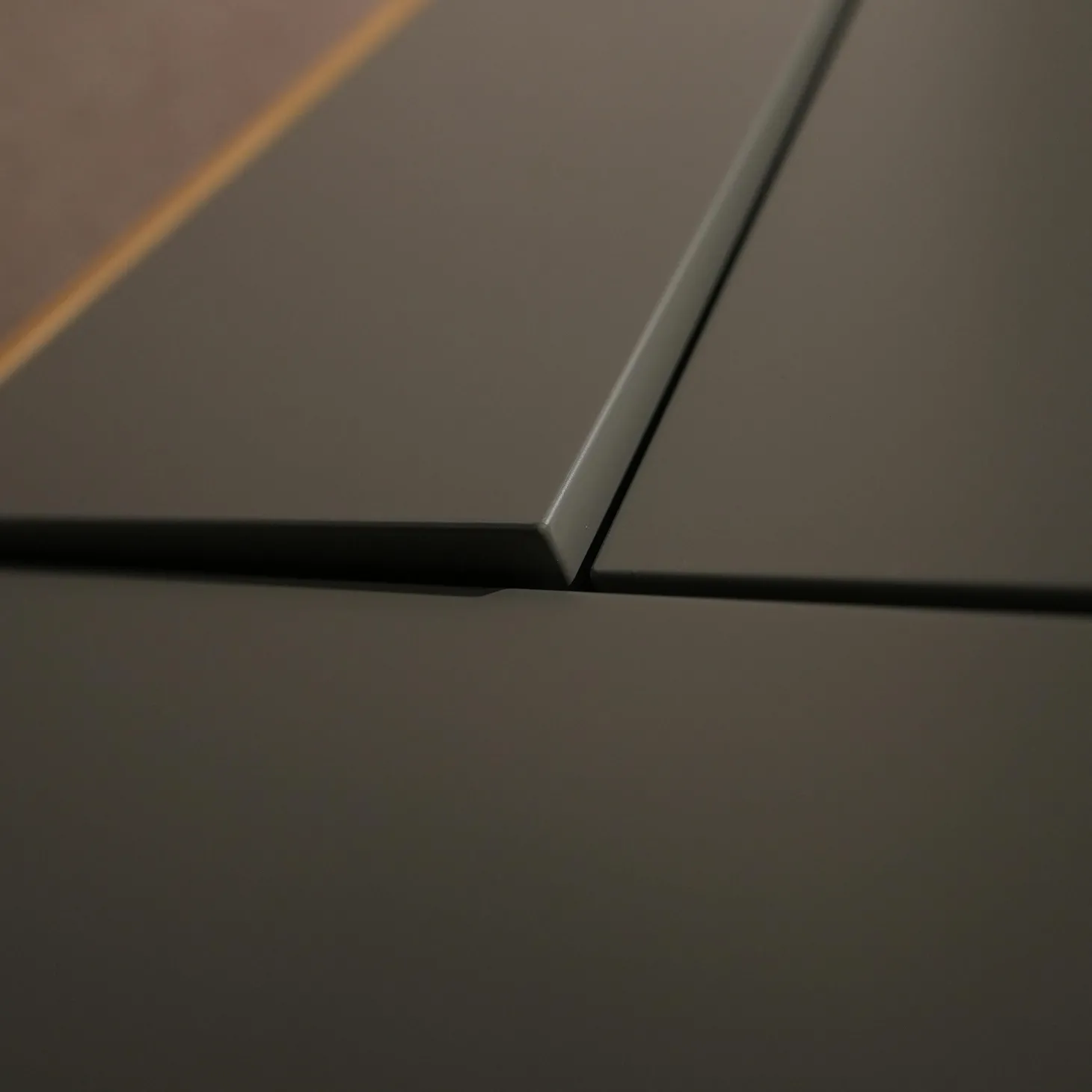 Wohnwand Kara-Frame VZ Eiche Sand Lack Taupe mit TV-Halterung