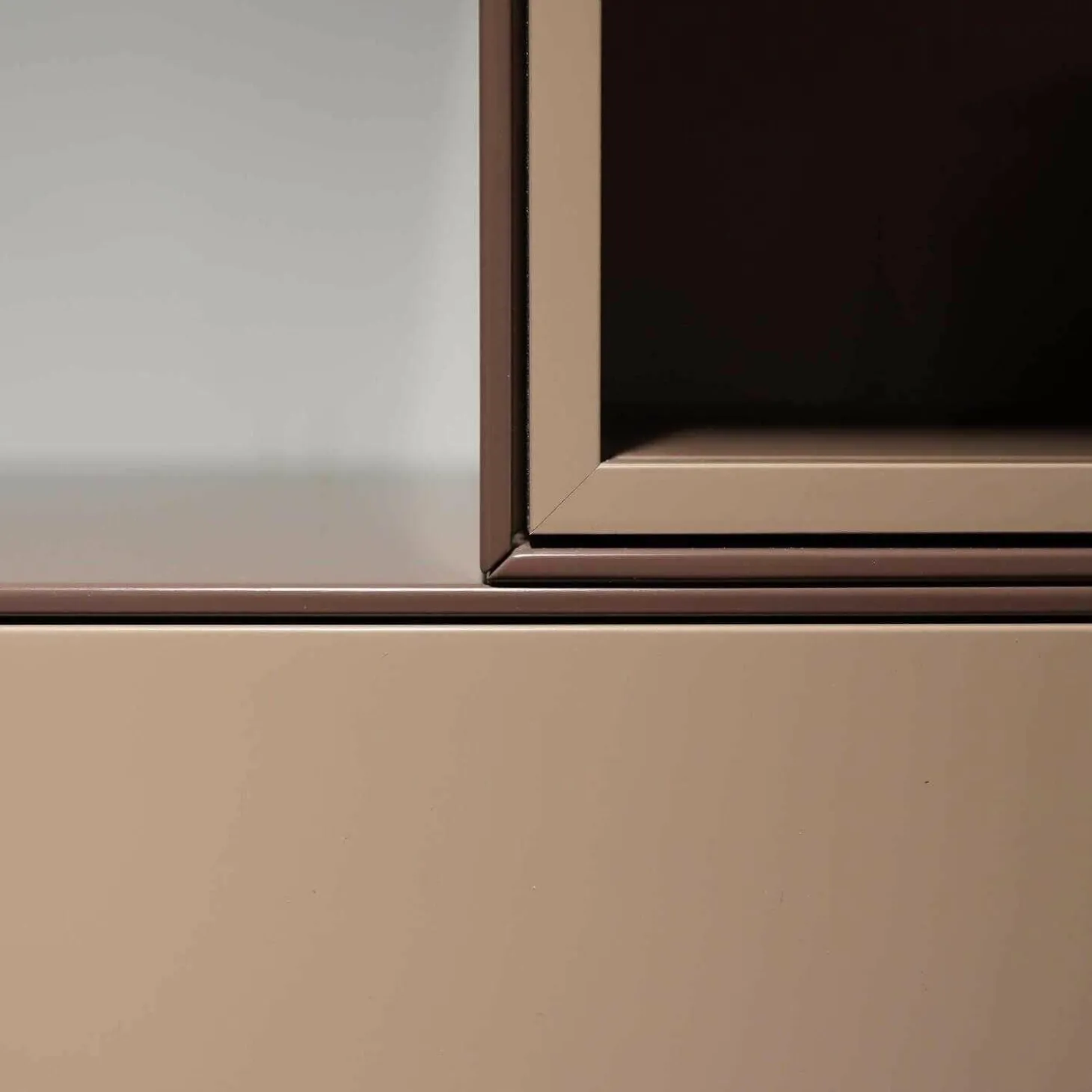 Wohnwand Lack P40 Rosewood