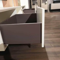 Wohnwand Lotus Lack Weiß Kernesche