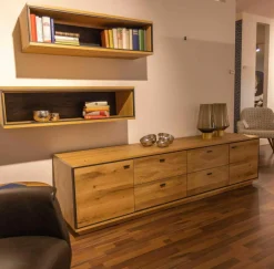 Wohnwand LS479920 Kitzalm Alpenglück Alteiche Natur