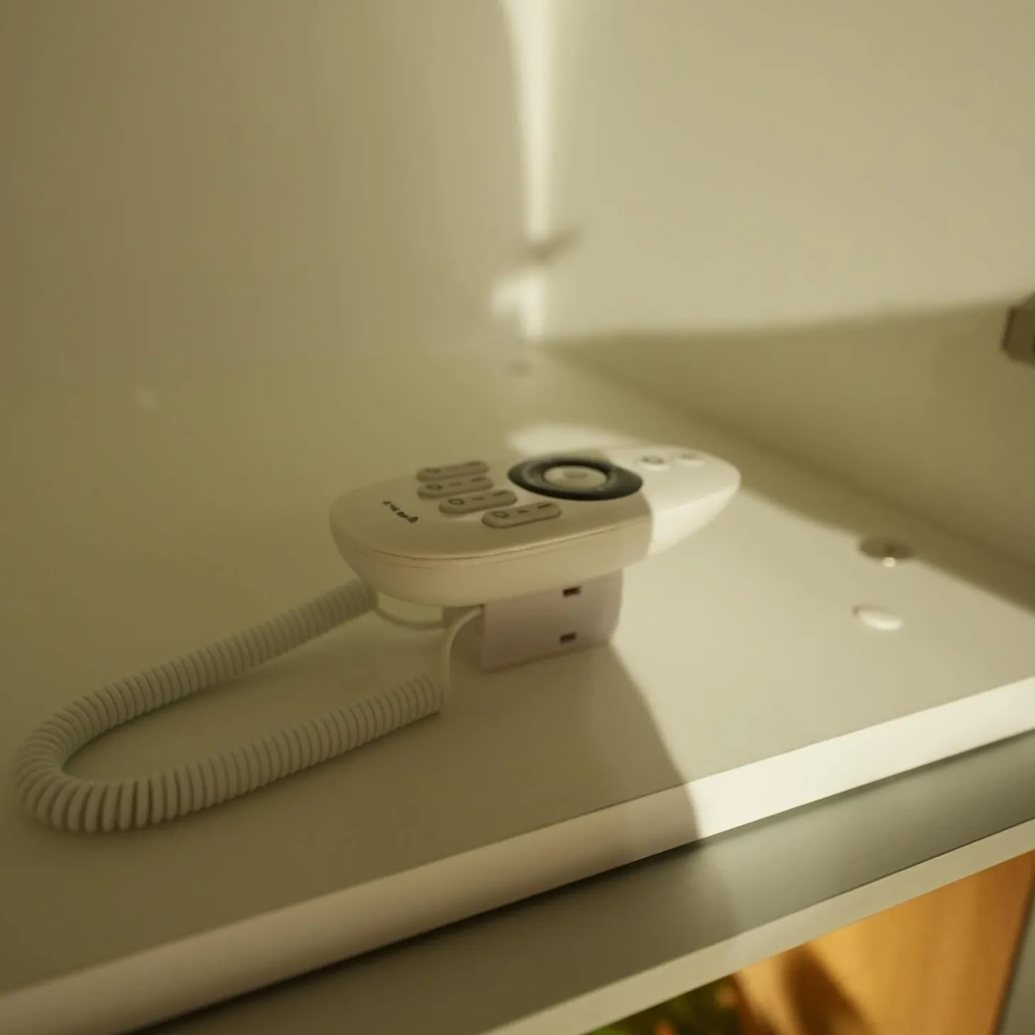 Wohnwand Media Design Holz Nougat Mattlack Braun