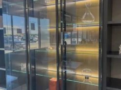 Wohnwand Mega-Design Schichtplatten Mit Oberflächenlackbeschichtung Grey Grau