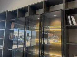 Wohnwand Mega-Design Schichtplatten Mit Oberflächenlackbeschichtung Grey Grau