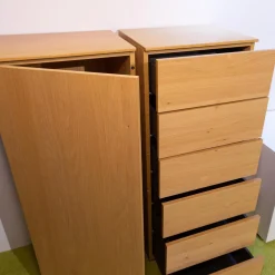 Wohnwand Merano Lack Weiß Wildeiche Inklusive Beleuchtung Und Fernbedienung