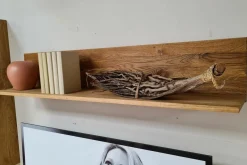 Wohnwand Missoula Eiche Massiv Geölt mit LED-Beleuchtung