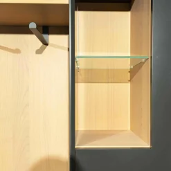 Wohnwand Modo 19 Black Edition Kirschbaum