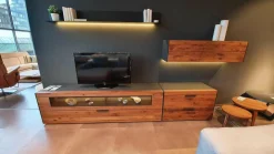 Wohnwand Nea Nussbaum Eiche Anthrazit